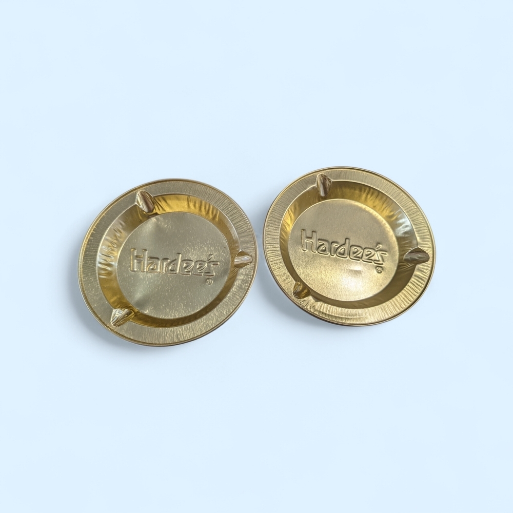 Hardee's Gold Ashtrays